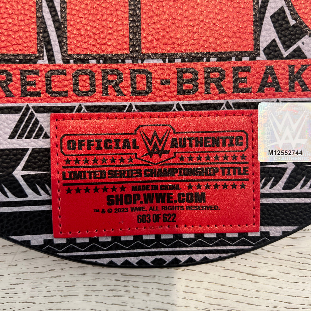 The Usos 622-Day Longest Reigning Limited Edition Tag Team Title Belt Replica
