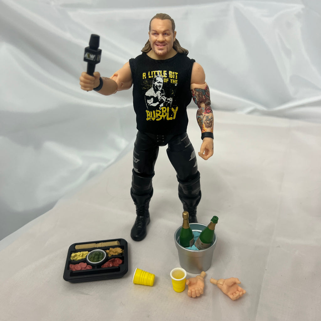 Chris Jericho AEW Exclusive Bubbly Out Of Box Action Figure Scale WWE 6