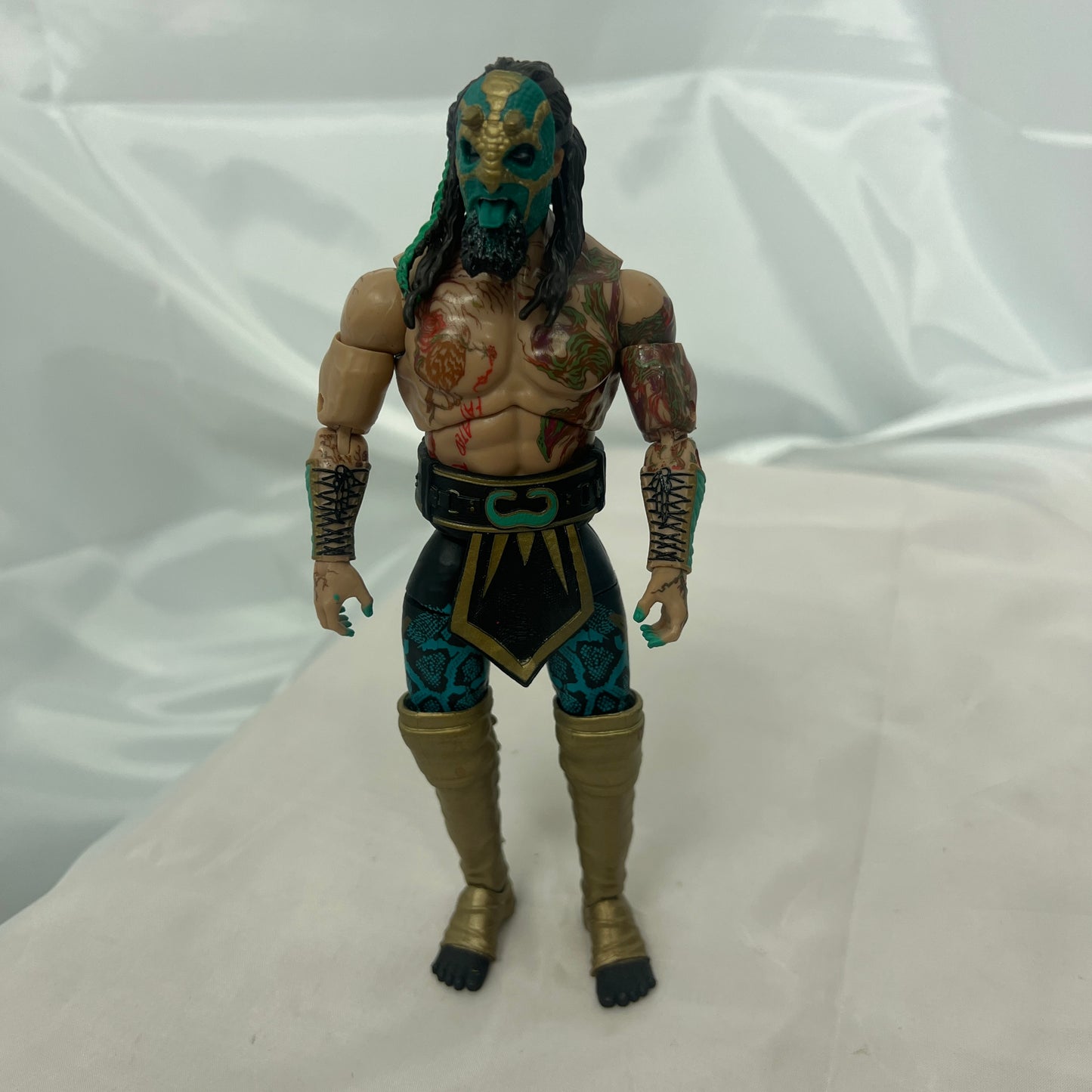 Luchasaurus AEW Unrivaled Out Of Box Action Figure Scale WWE 6