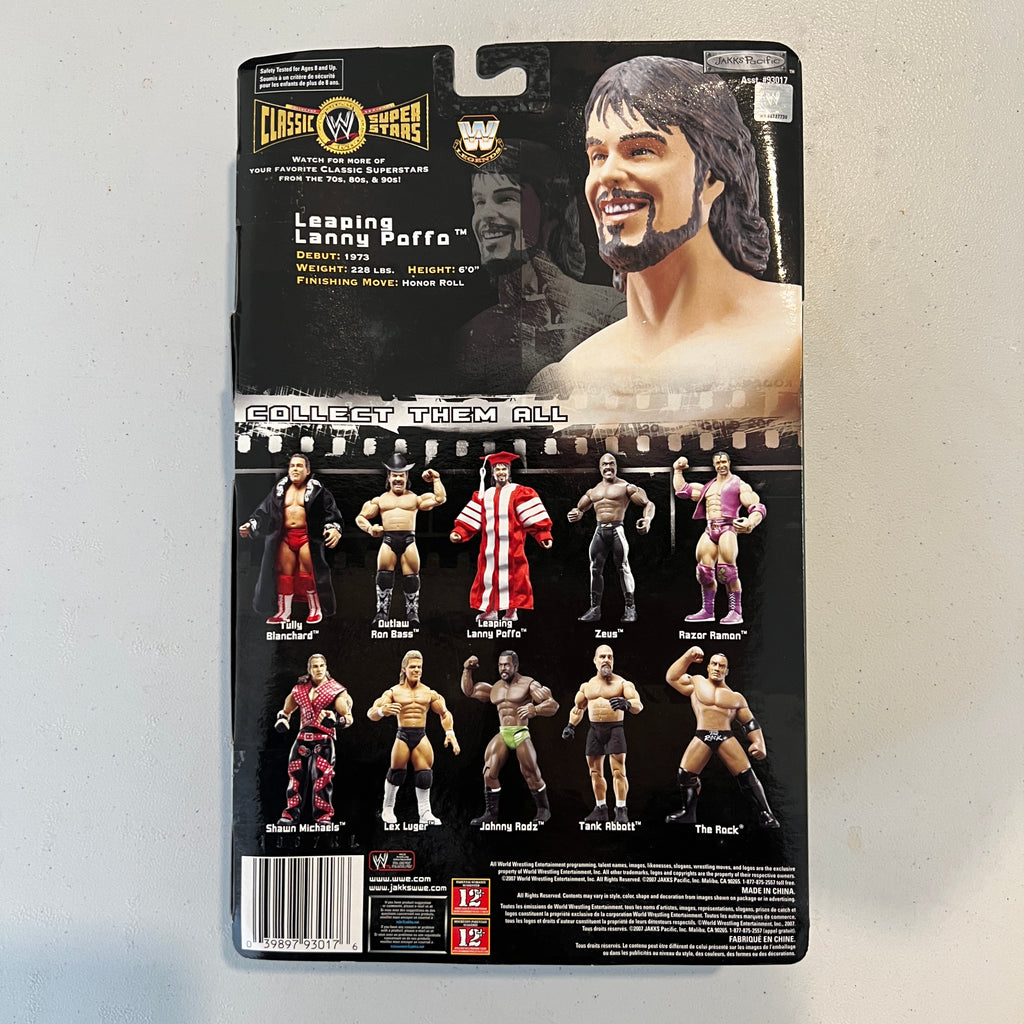 Leaping Lanny Poffo WWE Classic Superstars 15 Action Figure Jakks