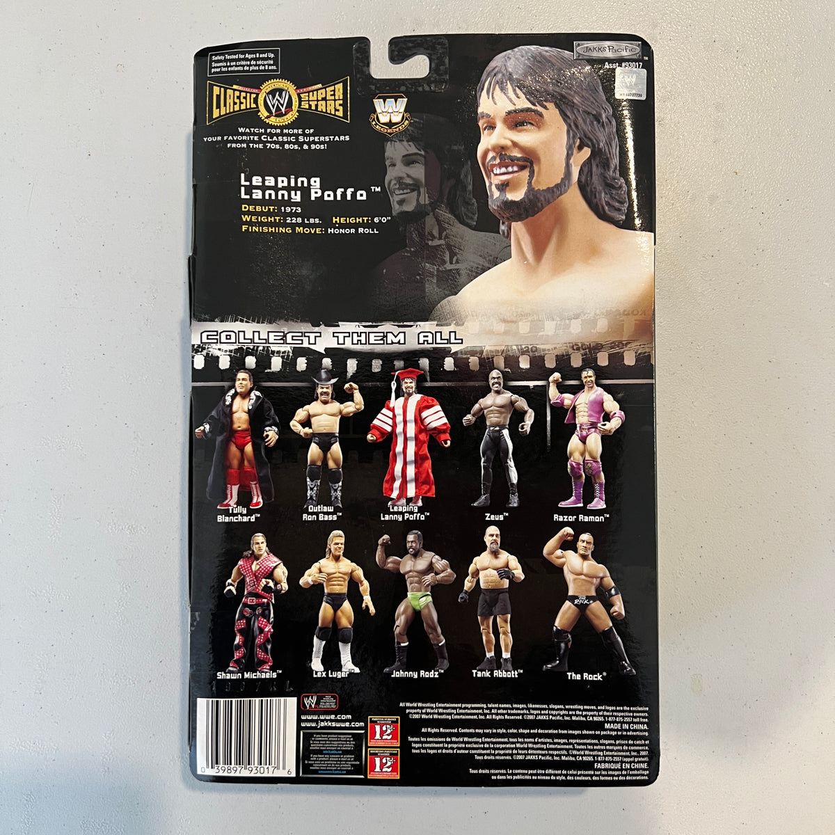 Leaping Lanny Poffo WWE Classic Superstars 15 Action Figure Jakks