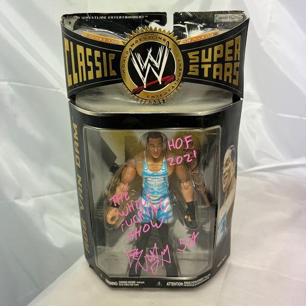 Signed Auto RVD WWE Classic Superstars 23 Action Figure Jakks