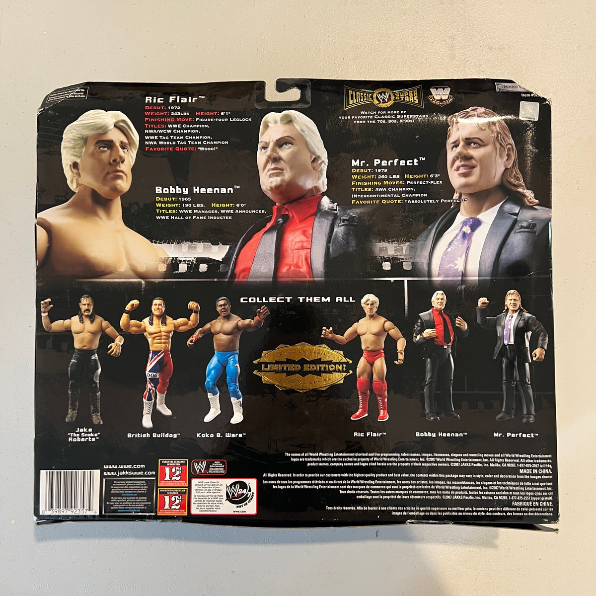 Ric Flair, Bobby, Mr Perfect WWE Classic Superstars 3 Pack Action Figures Jakks