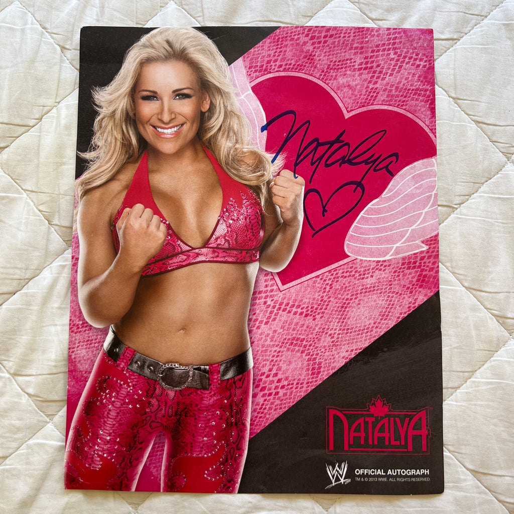 Natalya WWE 8 x 10 Signed Autographed Promo Picture