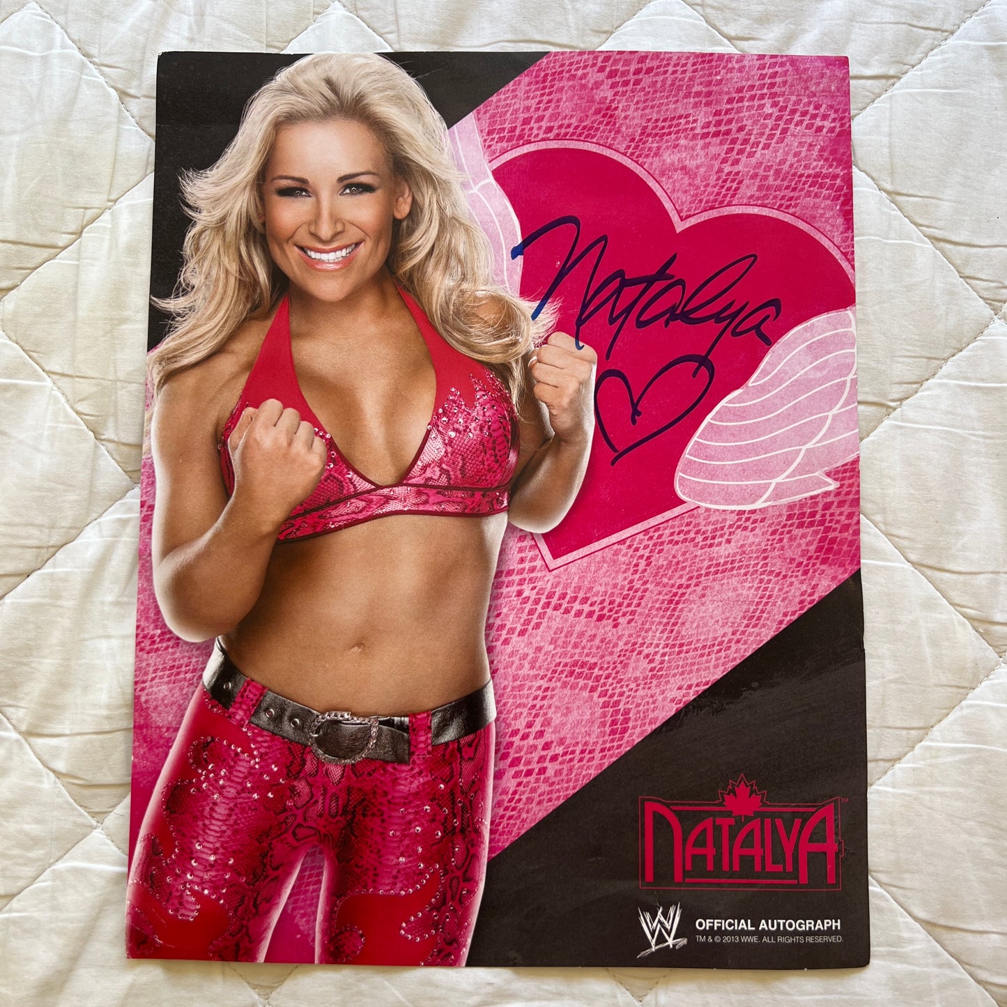 Natalya WWE 8 x 10 Signed Autographed Promo Picture