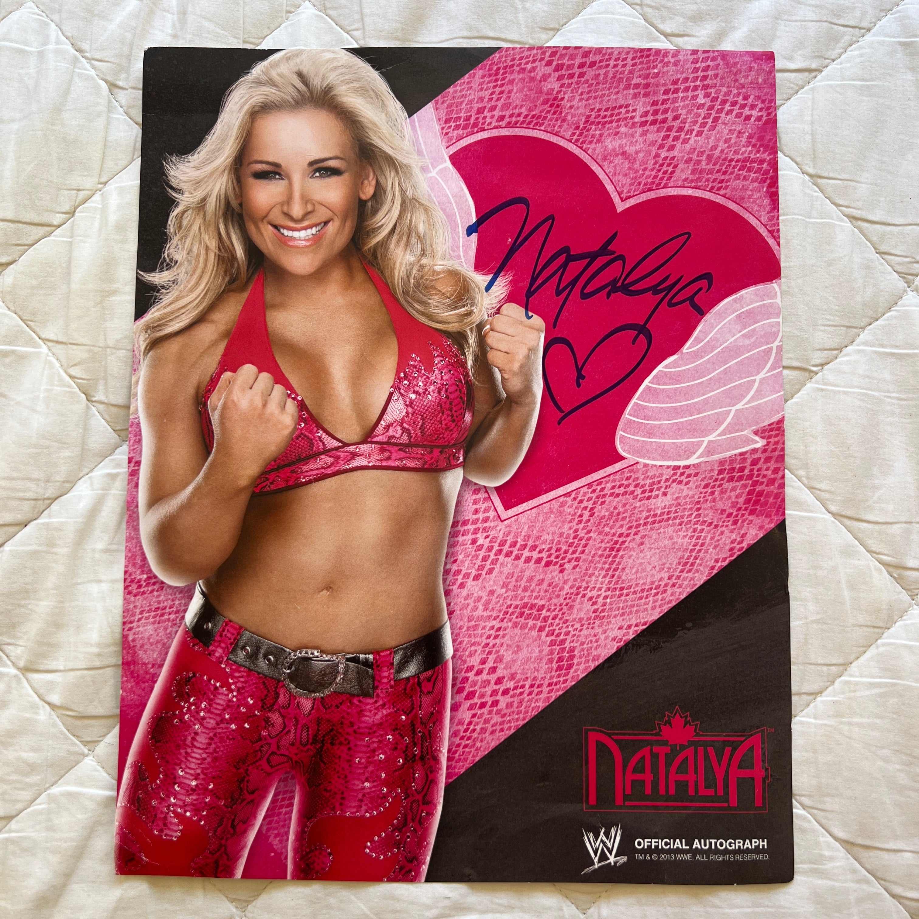 Natalya WWE 8 x 10 Signed Autographed Promo Picture