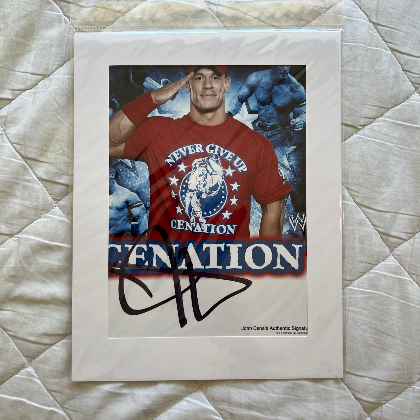 John Cena Autographed Signed WWE 8 x 10 Promo Picture