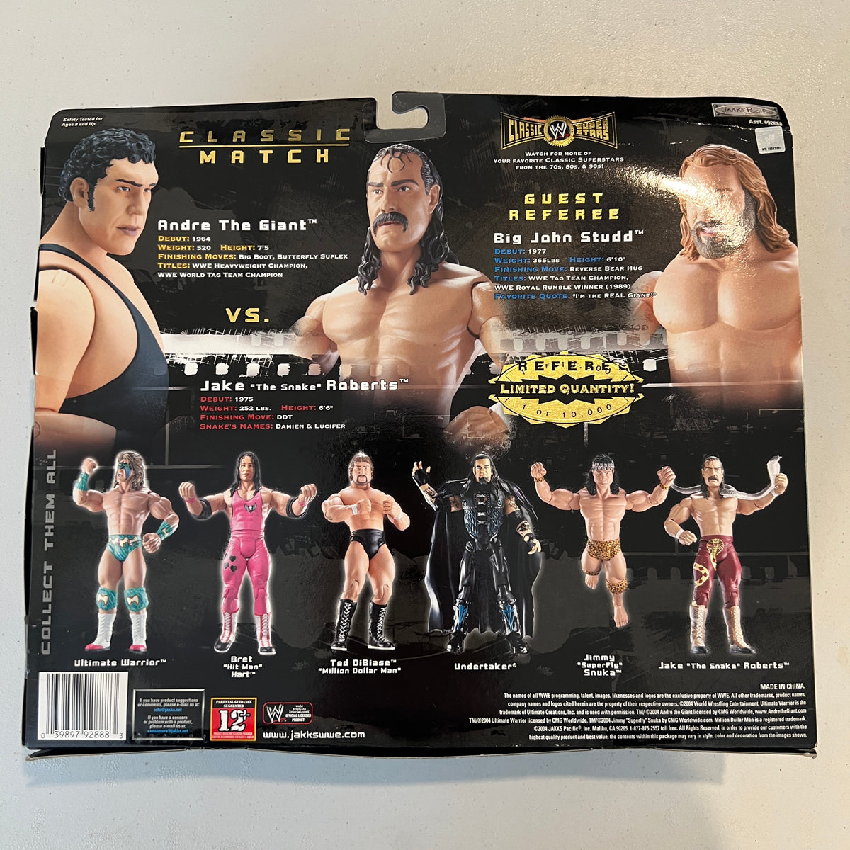 Classic Match WWE Classic Superstars 3 Pack Action Figures Jakks