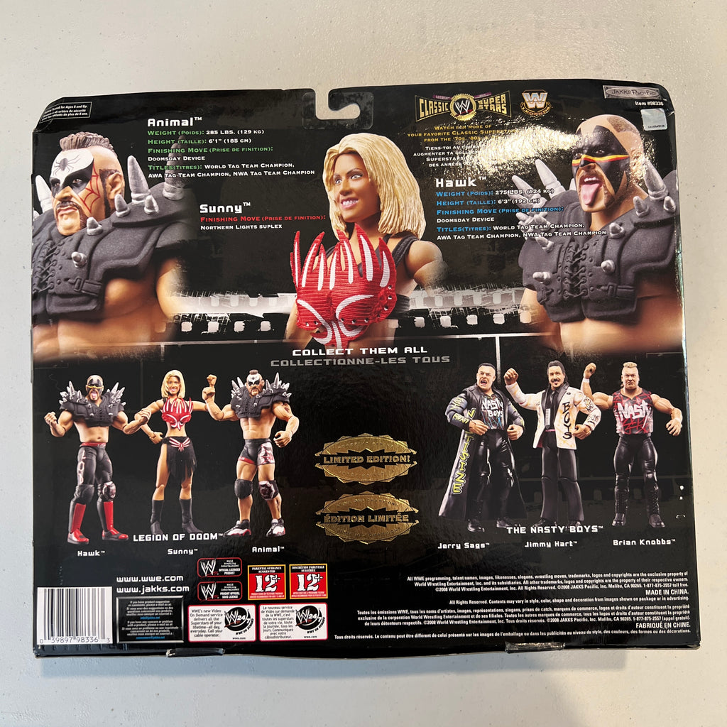 Legion Of Doom Sunny WWE Classic Superstars 3 Pack Action Figures Jakks