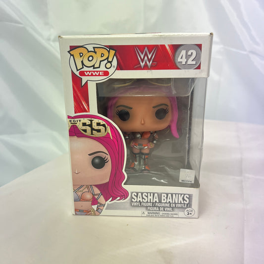 Sasha Banks WWE Pop Vinyl 42 Collectable Action Figure Opened