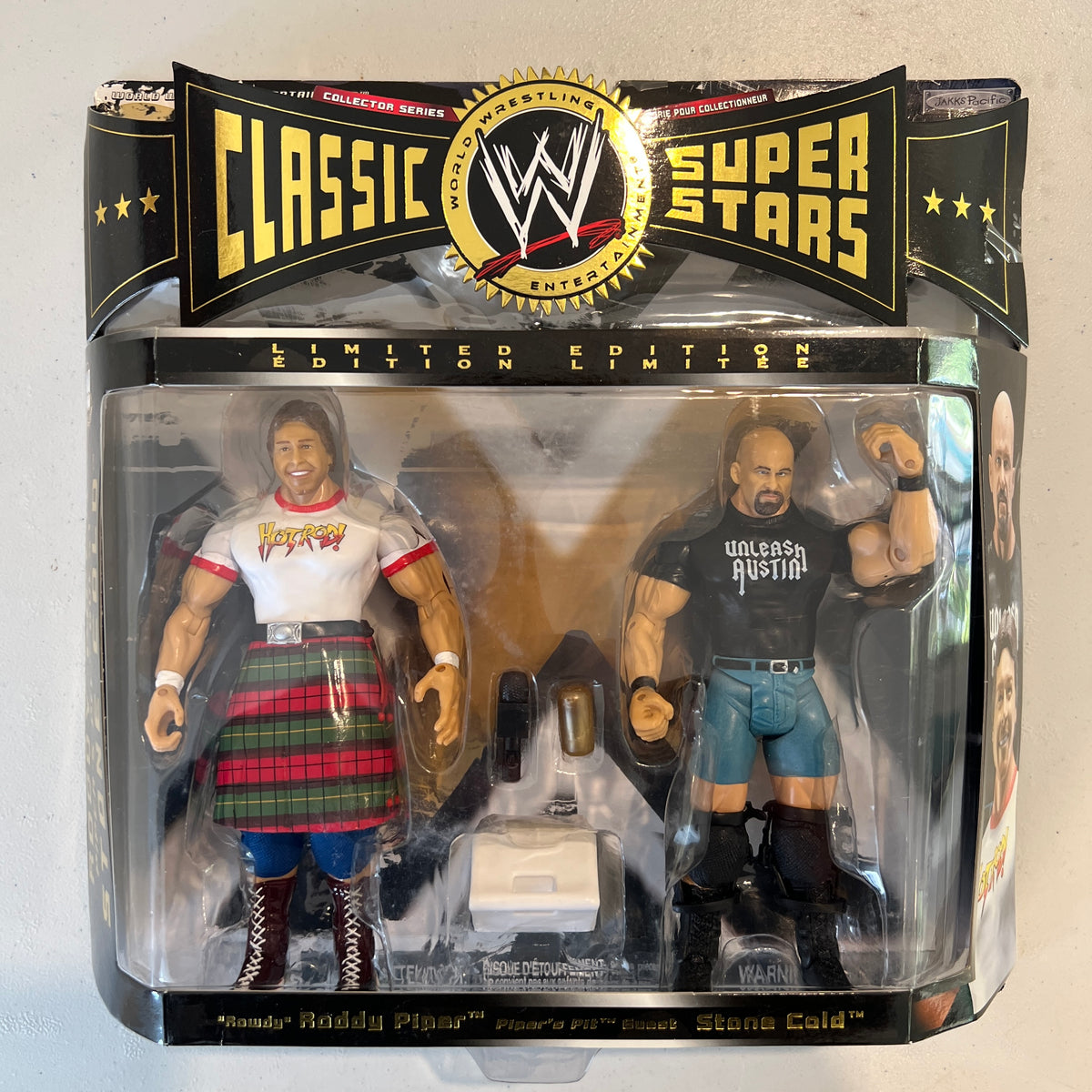 Piper & Stone Cold WWE Classic Superstars 2 Pack Action Figures Jakks