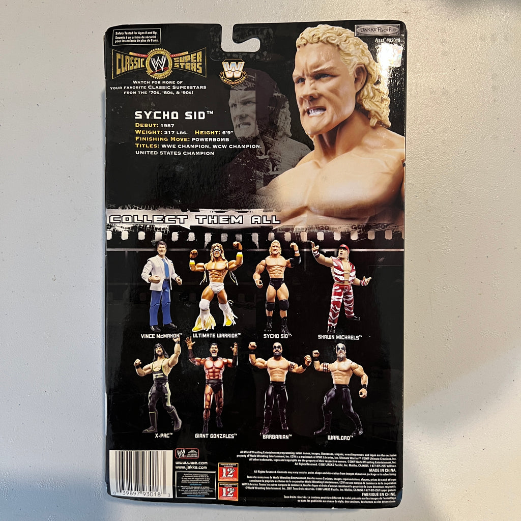 Sycho Sid WWE Classic Superstars Series 16 Action Figure Jakks