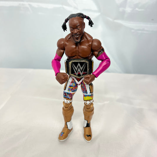 Kofi Kingston w WWE Title Belt - WWE Elite Wrestlemania Loose Action Figure