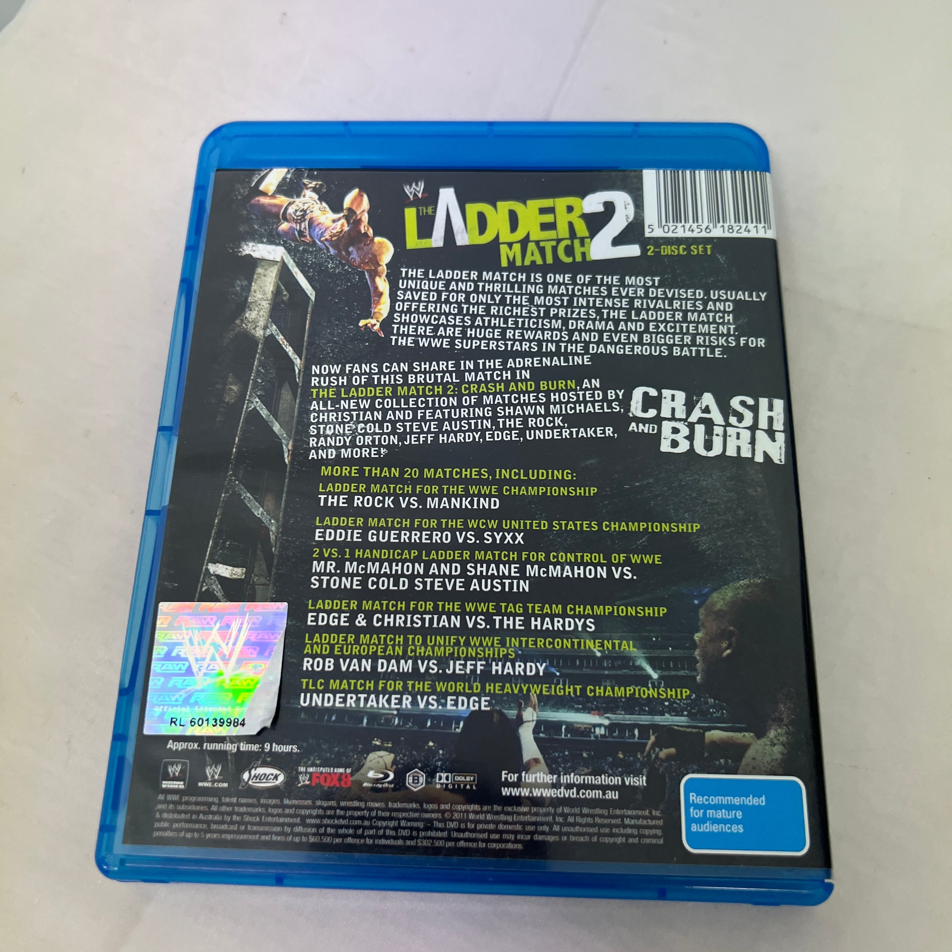 WWE The Ladder Match 2 Crash and Burn Blu Ray DVD