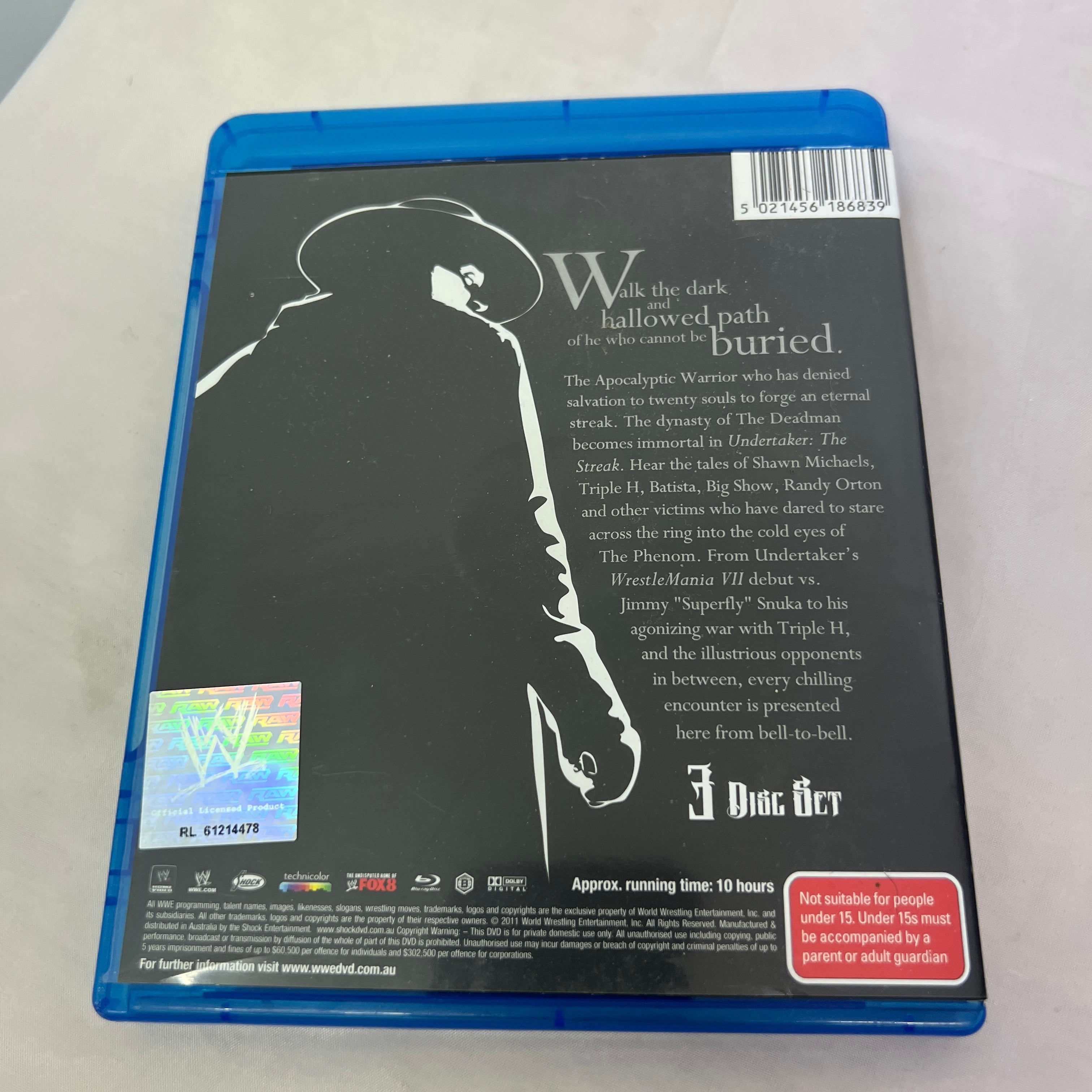 WWE Undertaker The Streak Blu Ray DVD