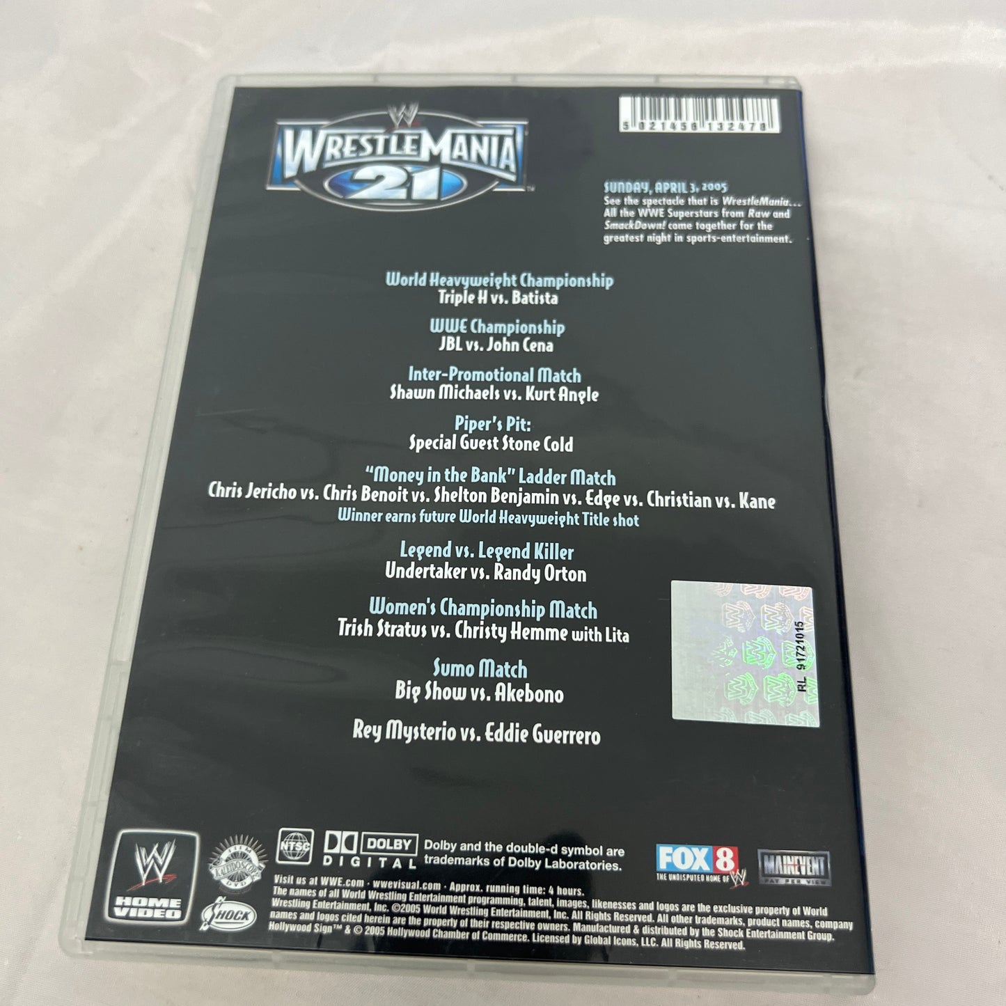 WWE Wrestlemania 21 DVD