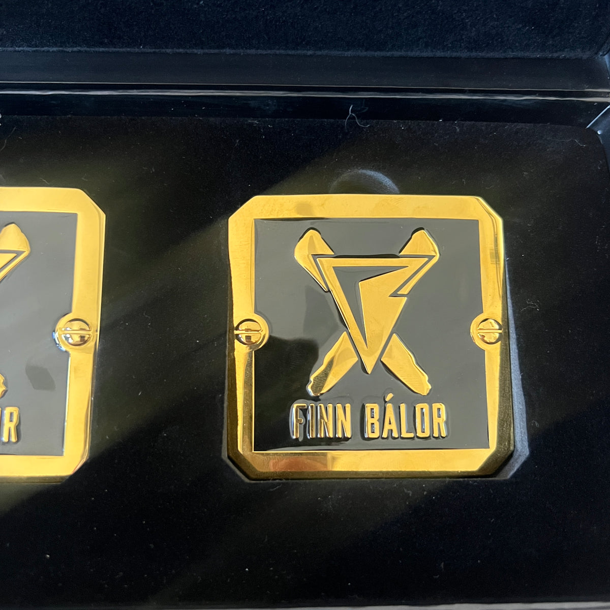 WWE Finn Balor Side Plates for Championship Replica Title Belt WWE Shop Authentic