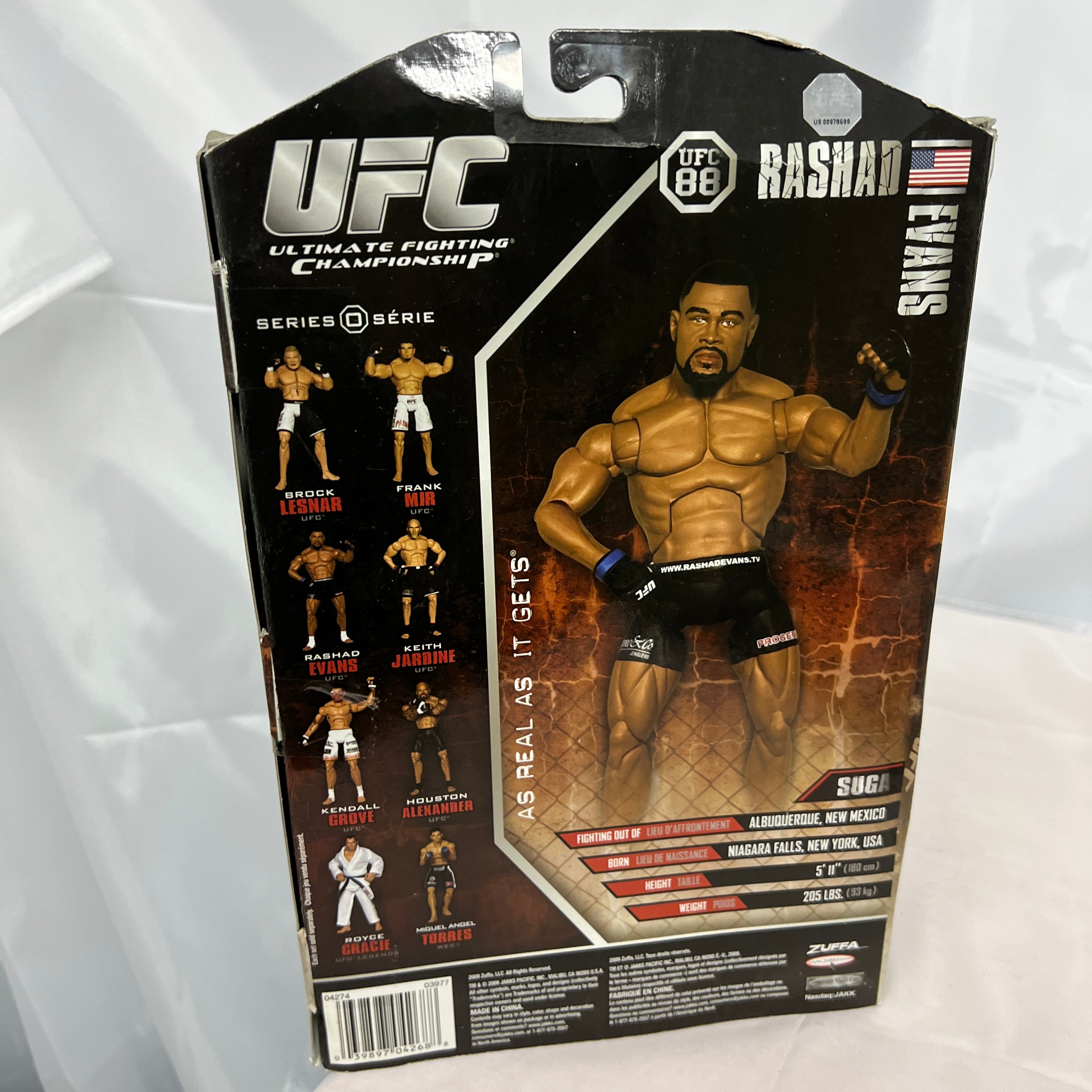 Rashad Evans UFC 88 Collection Jakks Action Figure