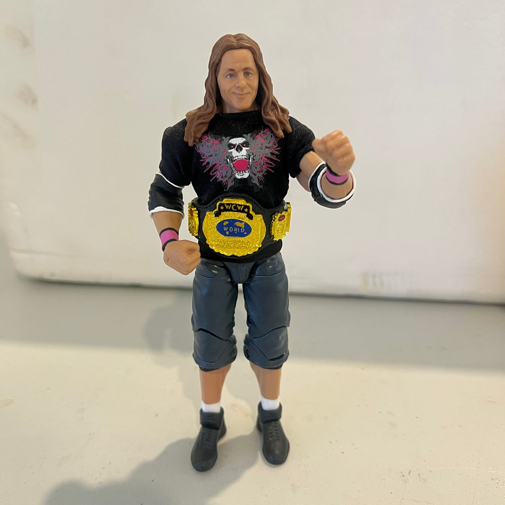 Bret Hitman Hart w WCW Title WWE Elite Wrestlemania 38 Out Of Box Action Figure 6
