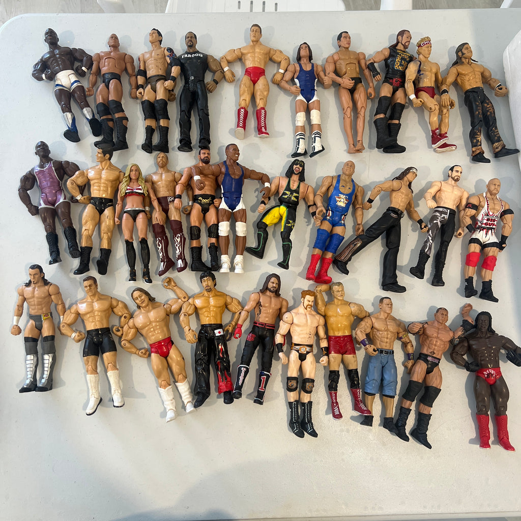 31 Bulk Lot WWE Series Out Of Box Action Figures Mattel Jakks