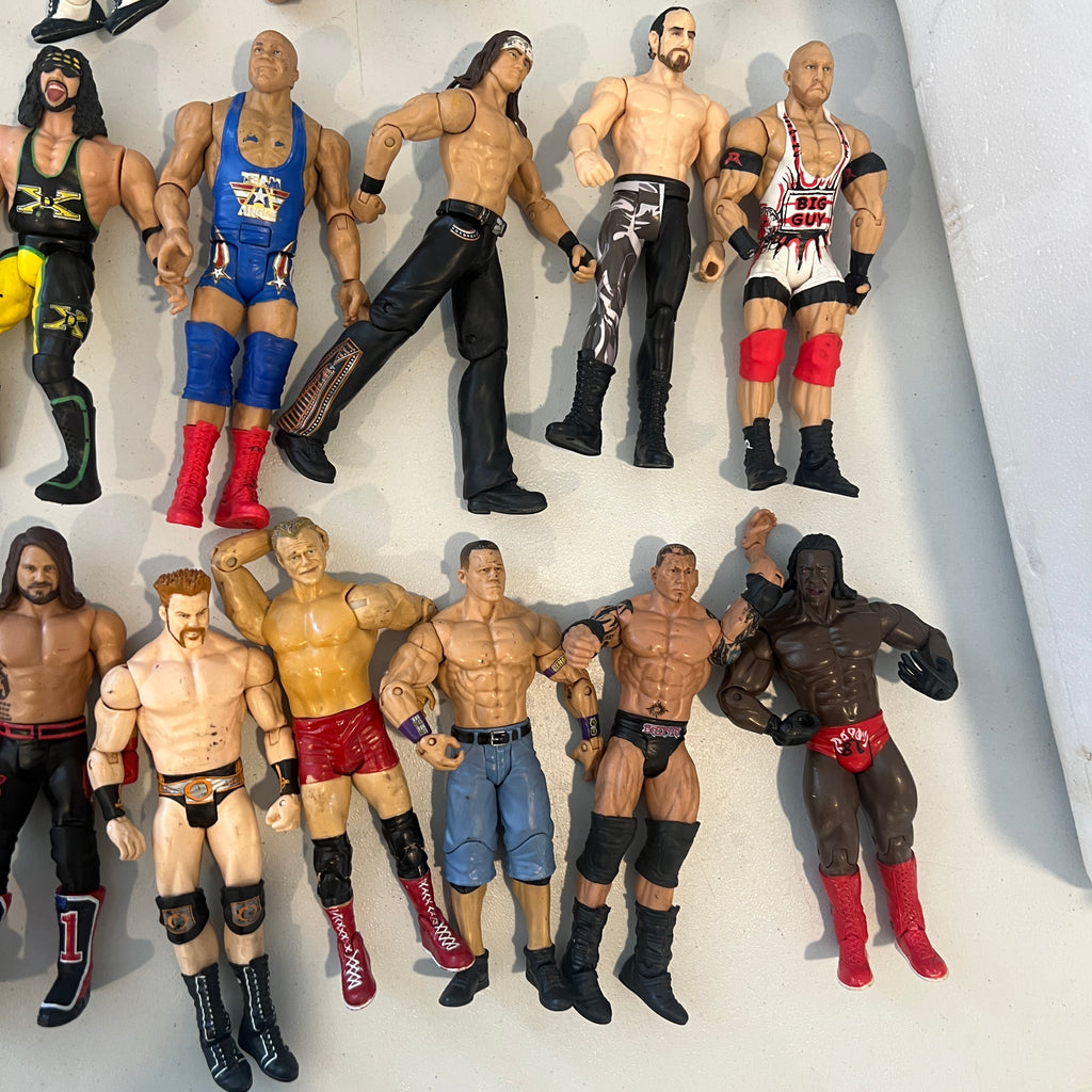31 Bulk Lot WWE Series Out Of Box Action Figures Mattel Jakks
