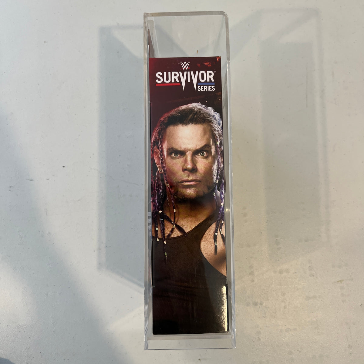 WWE Jeff Hardy Elite Survivor Series Action Figure Mattel in Acrylic Case