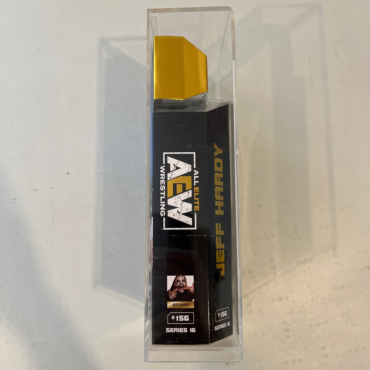 AEW Jeff Hardy Unrivaled 16 Action Figure Action Figure WWE in Acrylic Case