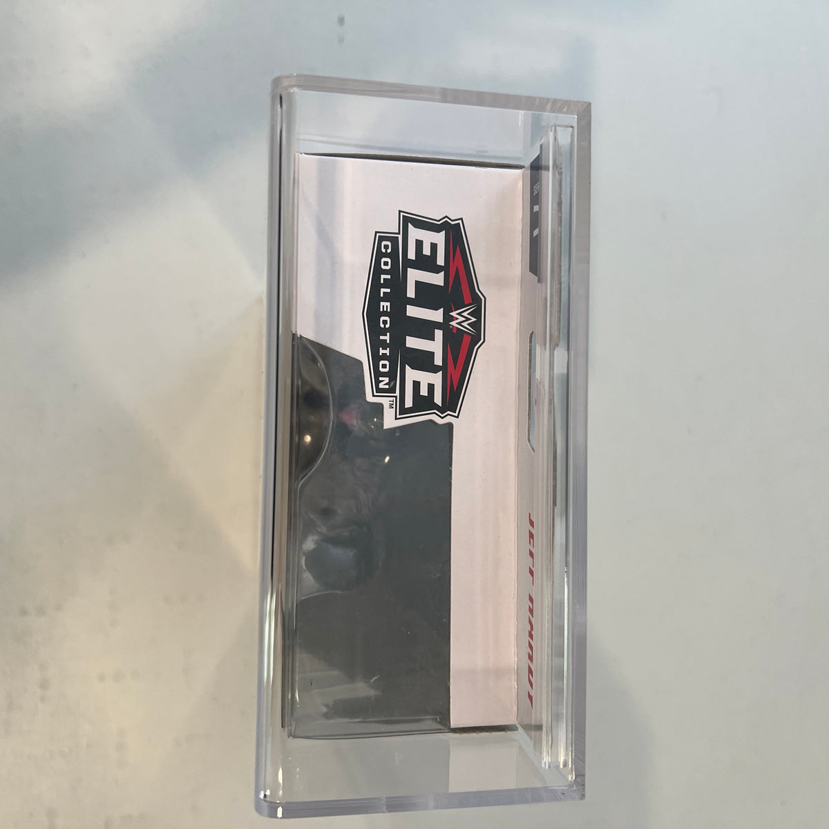 WWE Jeff Hardy Elite 71 Action Figure Mattel in Acrylic Defender Case