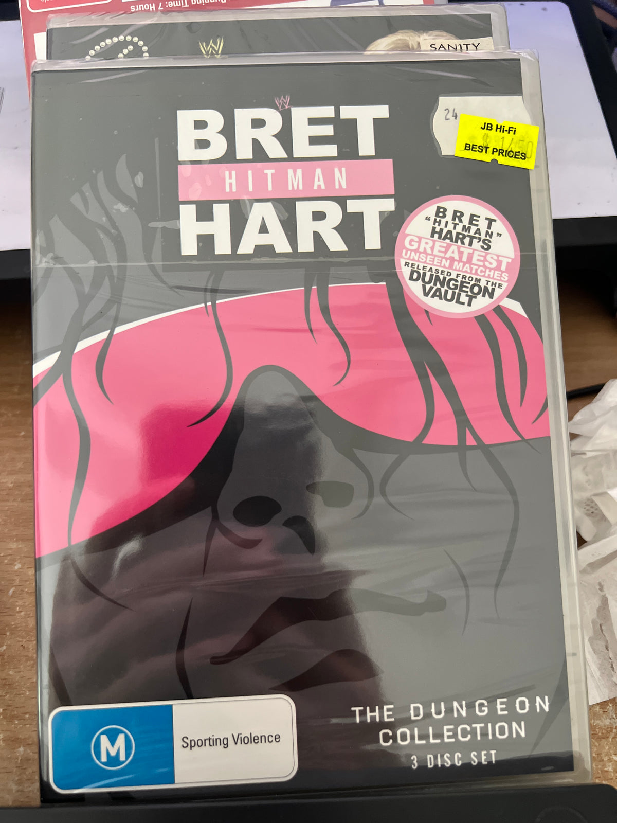 Bret Hit Man Hart The Dungeon Collection DVD New Sealed Under Blister