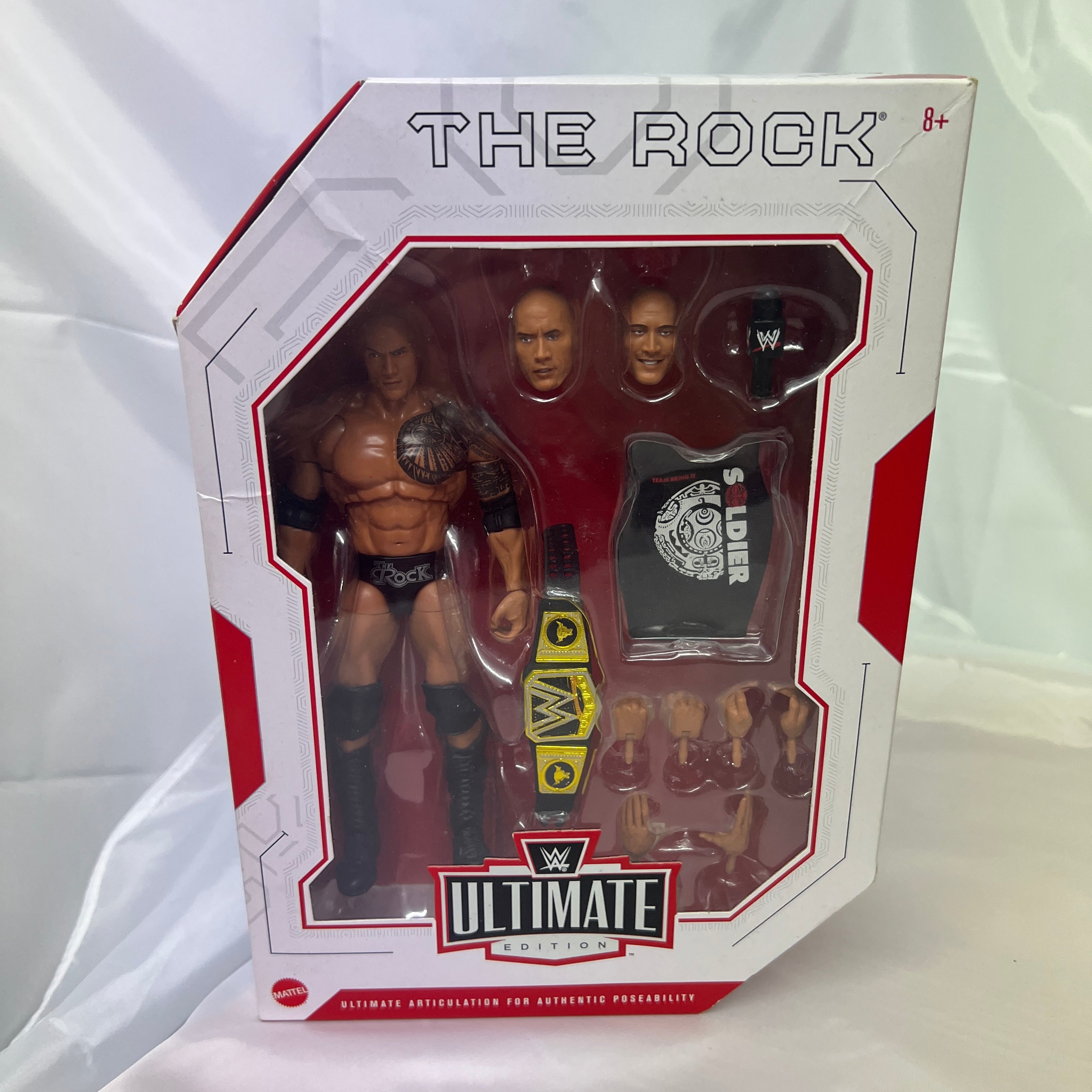 The Rock WWE Ultimate Edition Series 10 Action Figure Reboxed