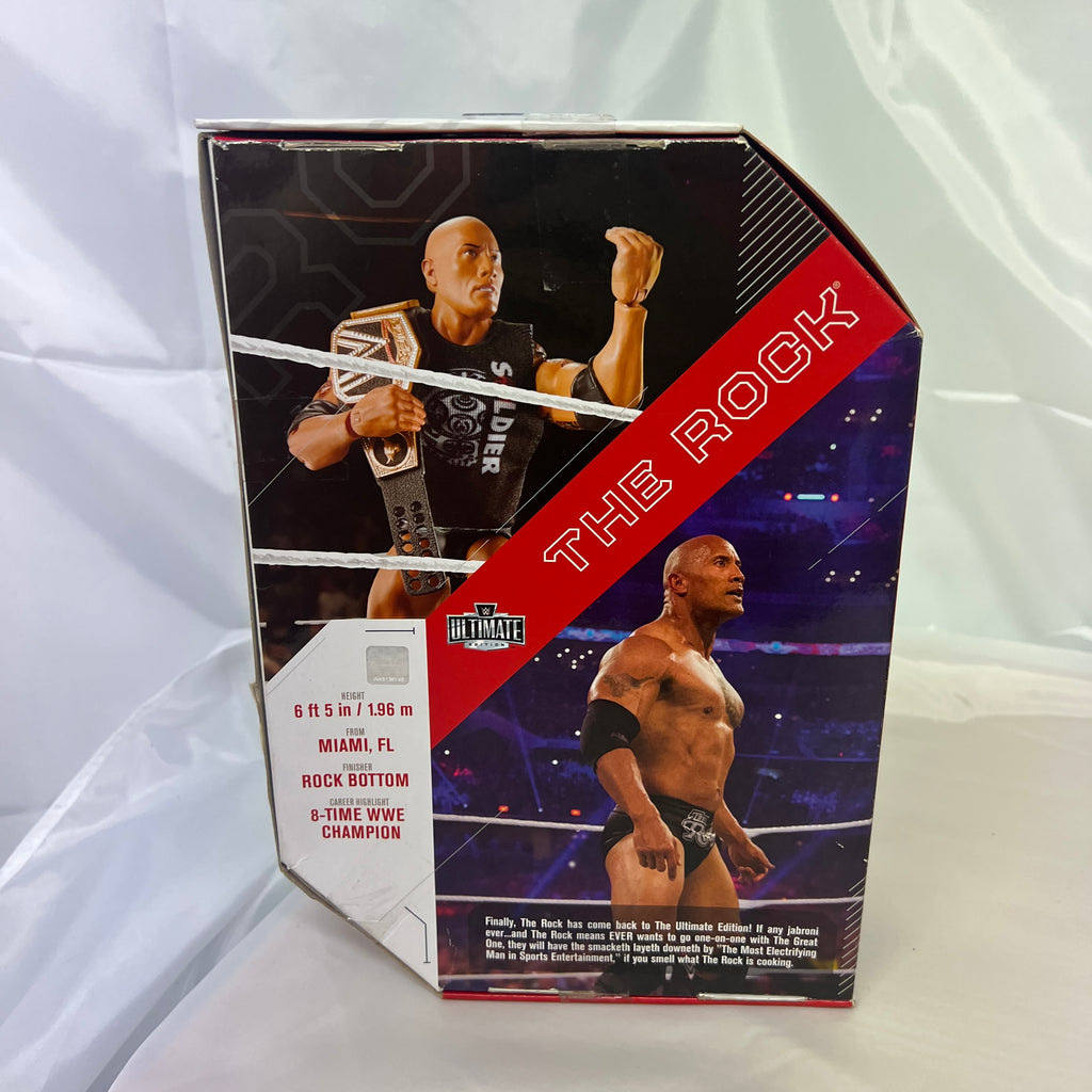 The Rock WWE Ultimate Edition Series 10 Action Figure Reboxed