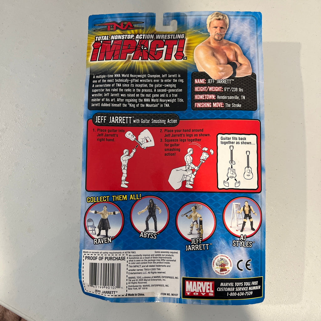 Jeff Jarrett TNA Impact 2005 Marvel ToyBiz Series 1 Wrestling Action Figure WWE
