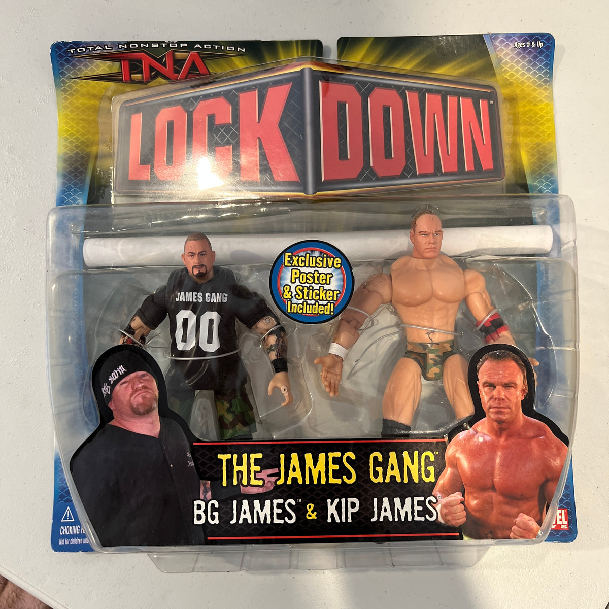 TNA Marvel THE JAMES GANG Kip & BG James WWE Wrestling Figures WWE