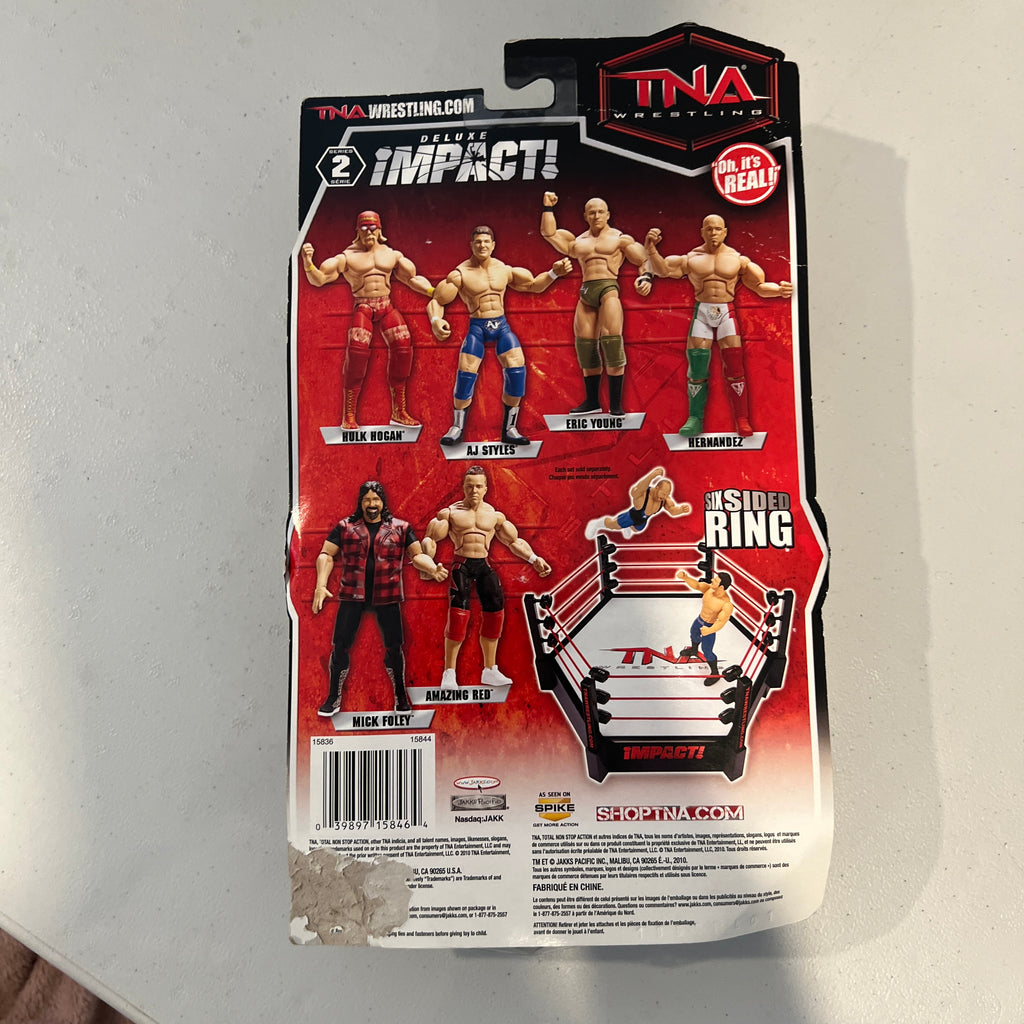 Mick Foley TNA Deluxe Impact Series 2 Wrestling Action Figure WWE Jakks
