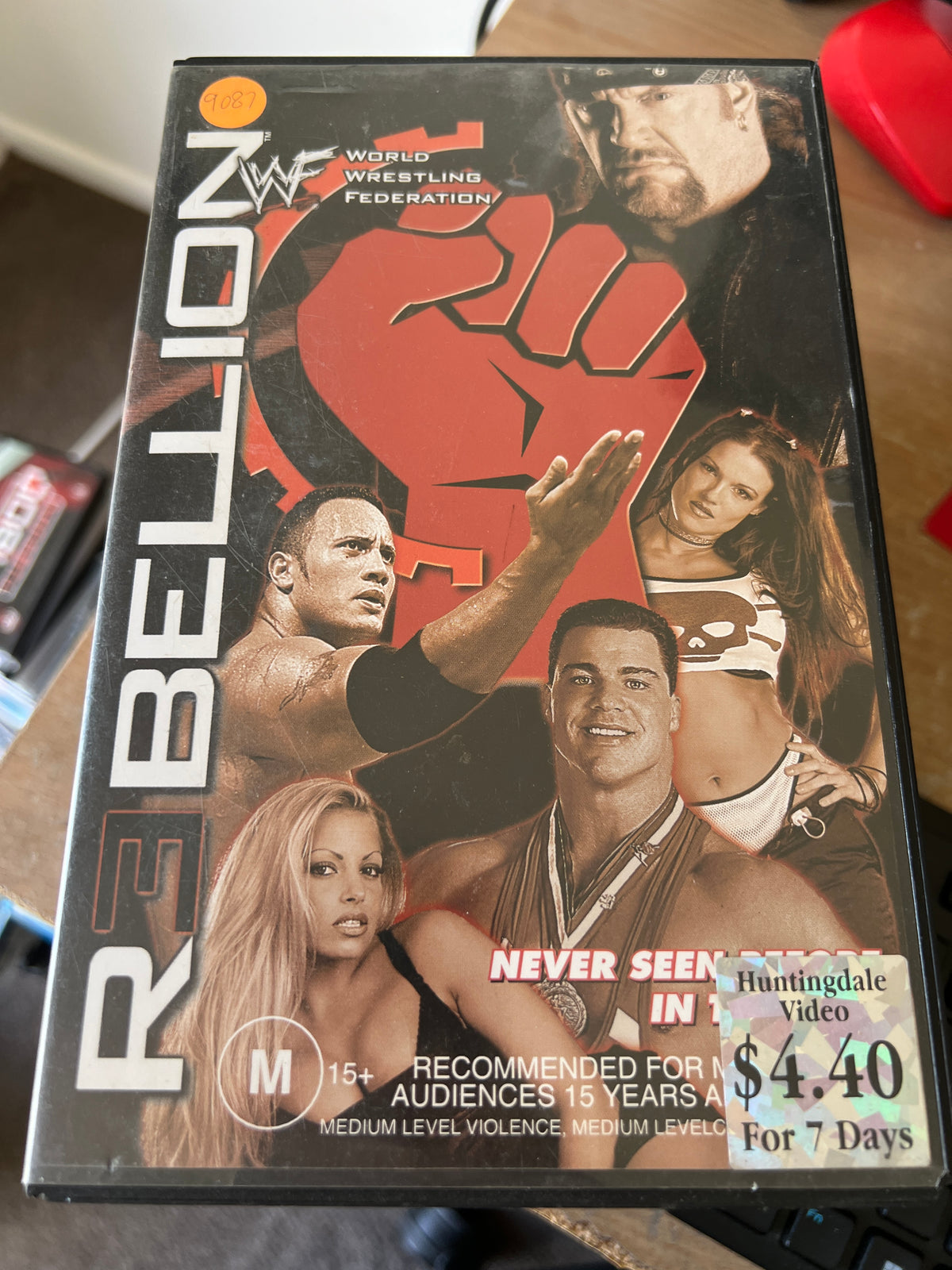 WWF Rebellion 2000 VHS Tape 2001 TV-14 NTSC Wrestling WWF Home Video