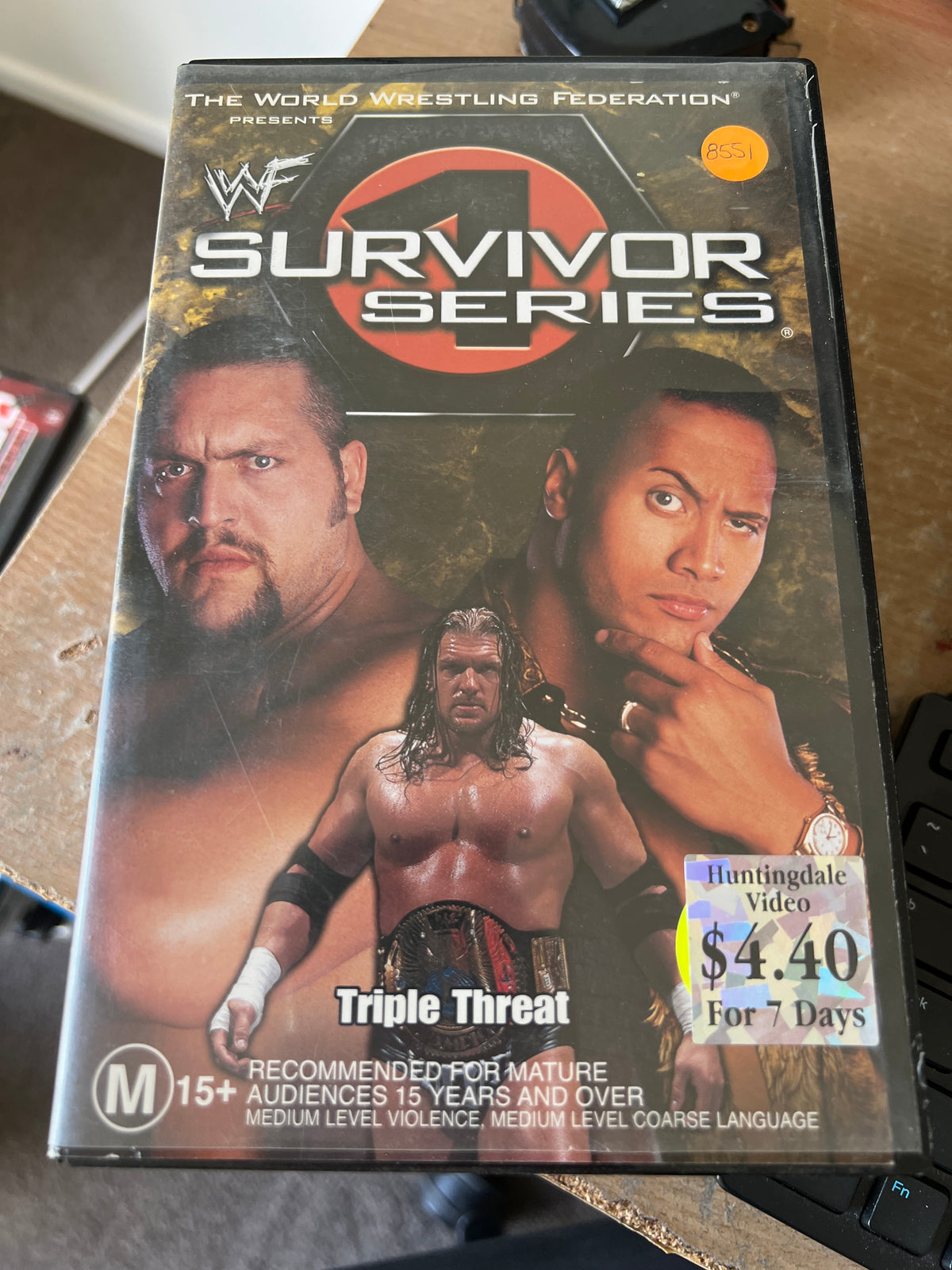 WWF Survivor Series '99 VHS Cassette Tape Wrestling The Rock Triple H Big Show