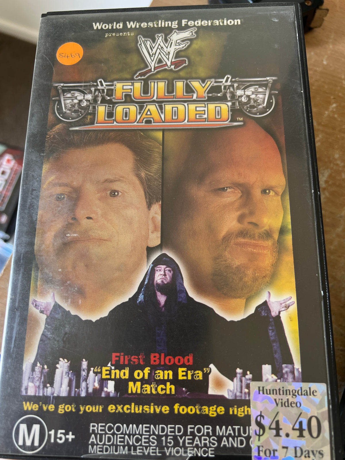 WWF Fully Loaded (VHS, 1999) WWF WWE Wrestling Ex Rental Video Tape Rare