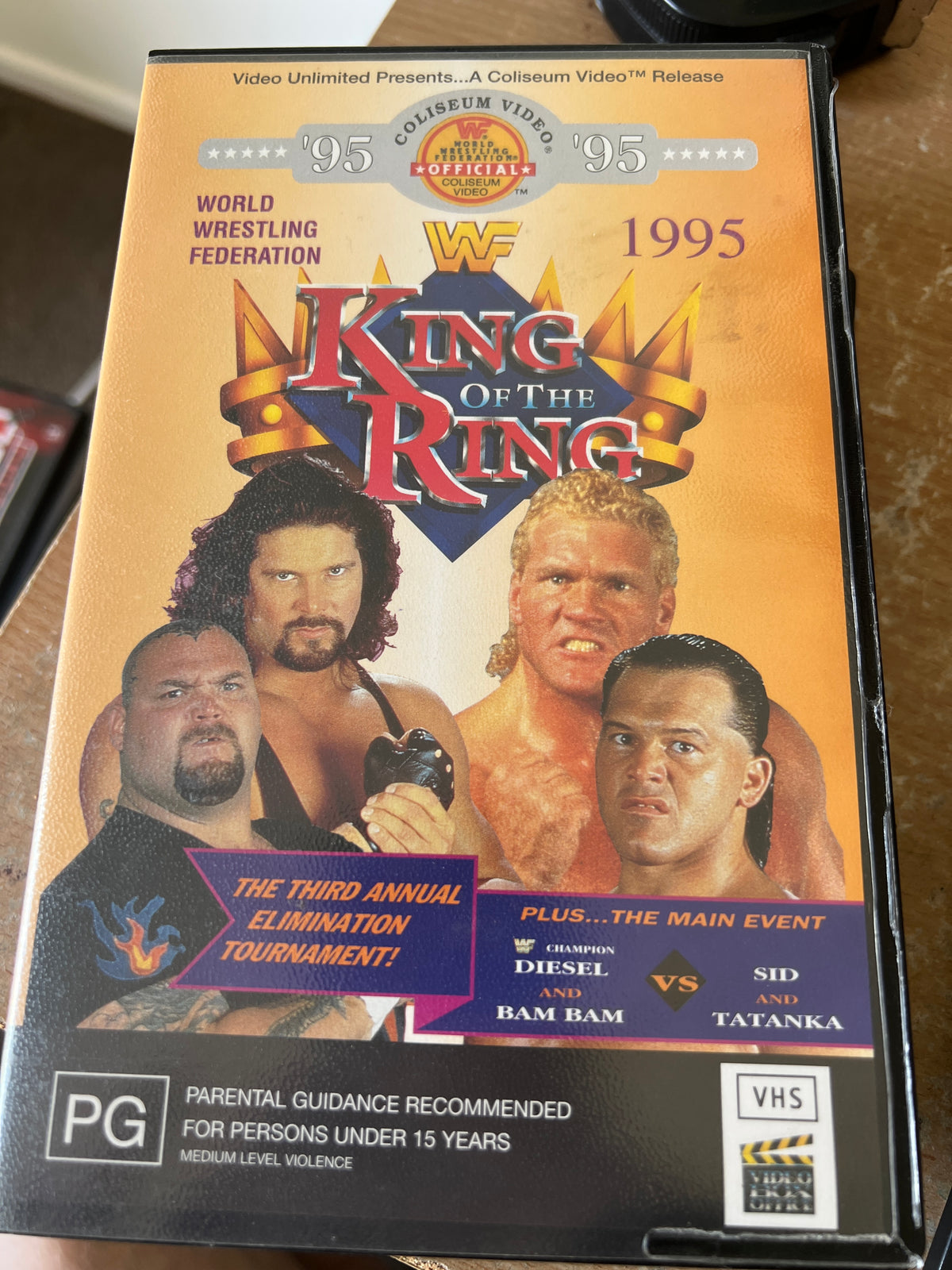 WWE WWF KING OF THE RING 1995 VHS WRESTLING VIDEO TAPE VINTAGE
