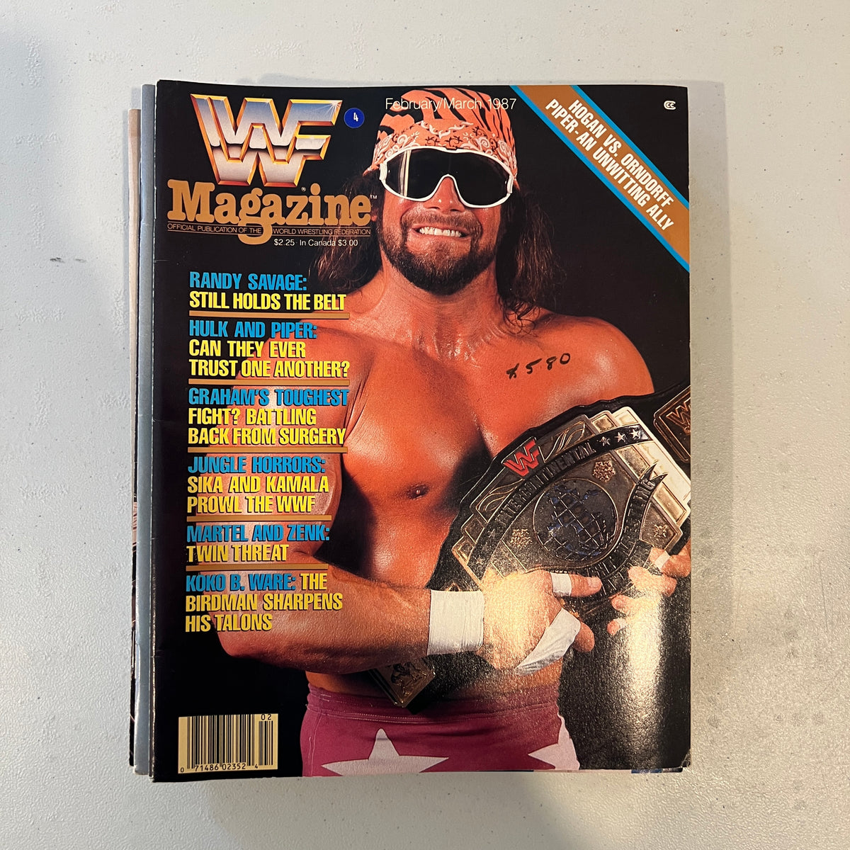 Macho Randy Savage WWF WWE Magazine 1990s Retro Wrestling Merchandise Collectable 1