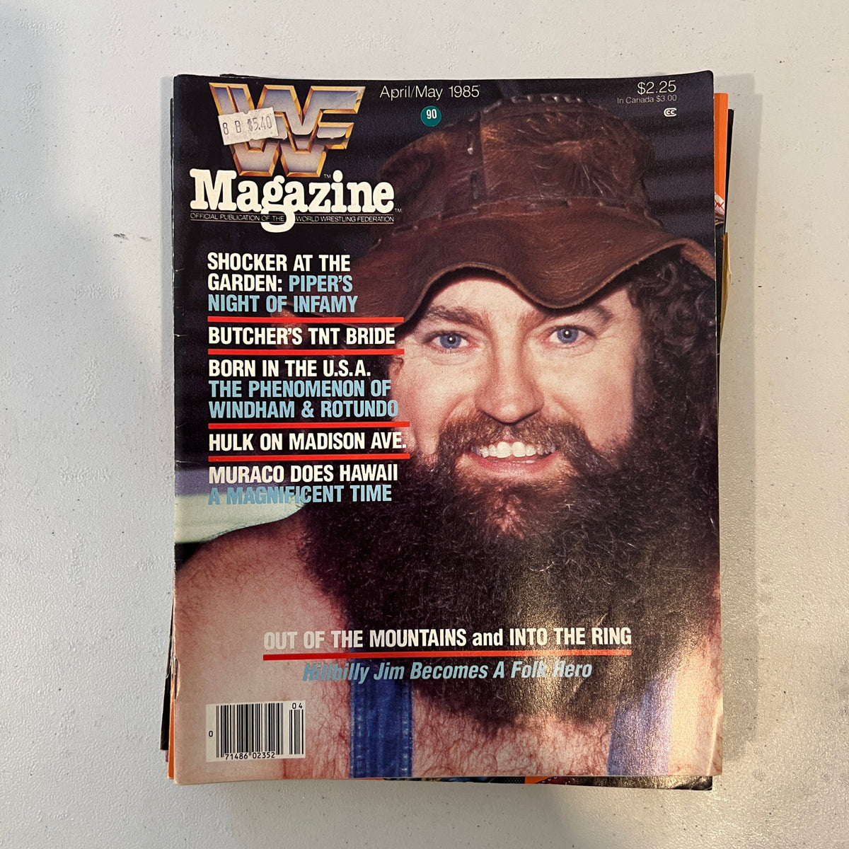 Hillbilly Jim WWF WWE Magazine 1990s Retro Wrestling Merchandise Collectable 1