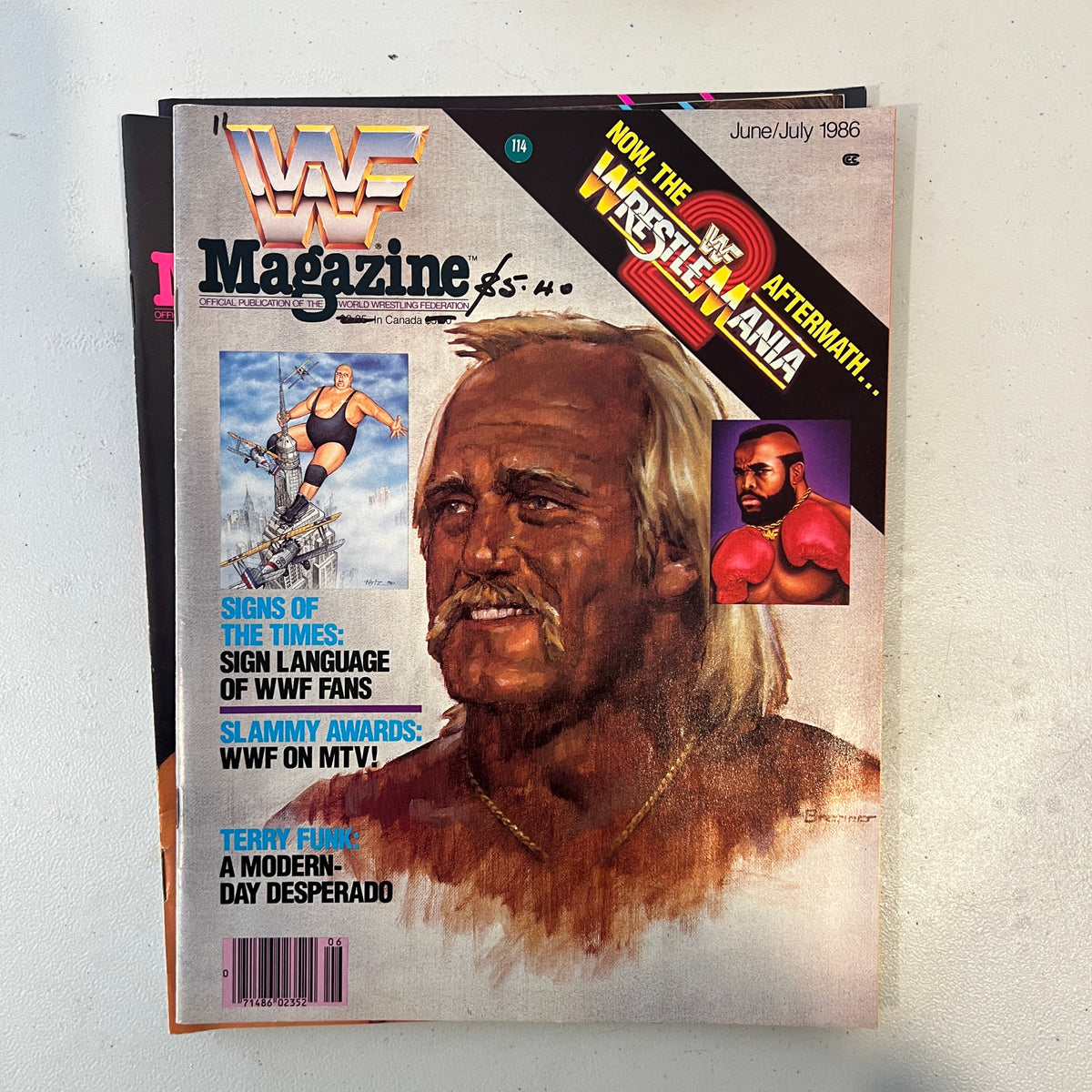 Hulk Hogan WWF WWE Magazine 1990s Retro Wrestling Merchandise Collectable 1
