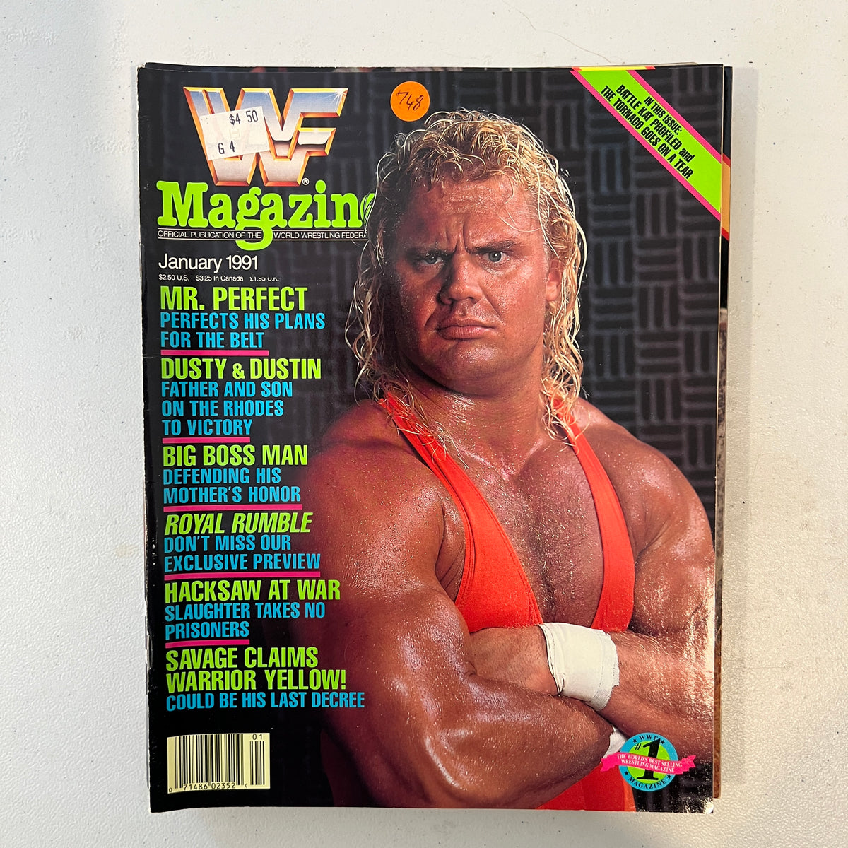 Mr Perfect WWF WWE Magazine 1990s Retro Wrestling Merchandise Collectable 2
