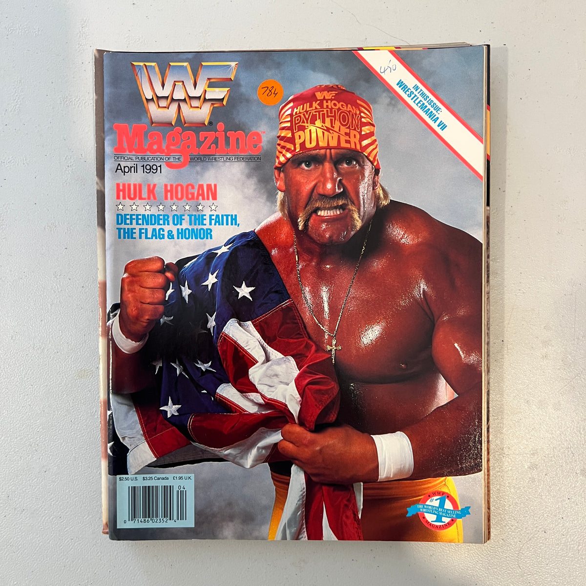 Hulk Hogan WWF WWE Magazine 1990s Retro Wrestling Merchandise Collectable 2