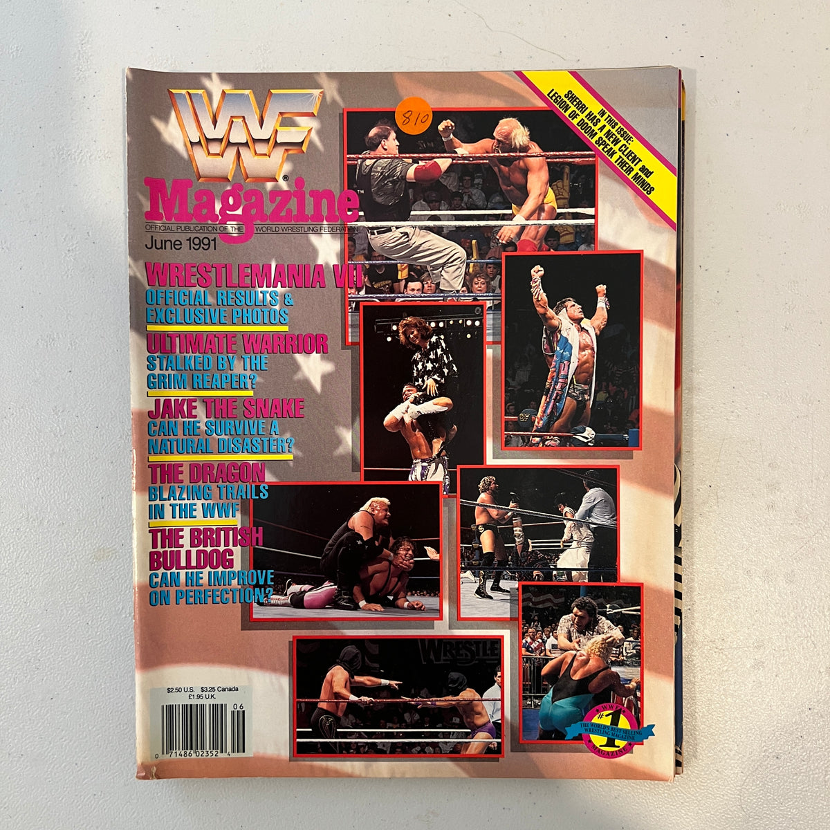 Wrestlemania VII WWF WWE Magazine 1990s Retro Wrestling Merchandise Collectable 2
