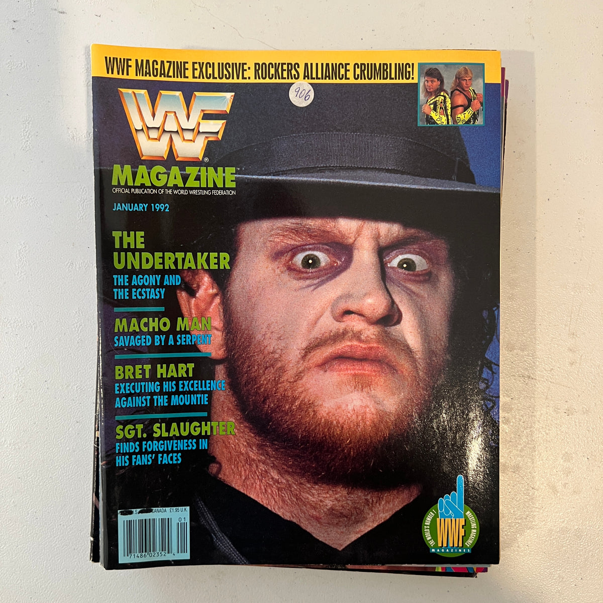 Undertaker WWF WWE Magazine 1990s Retro Wrestling Merchandise Collectable 2