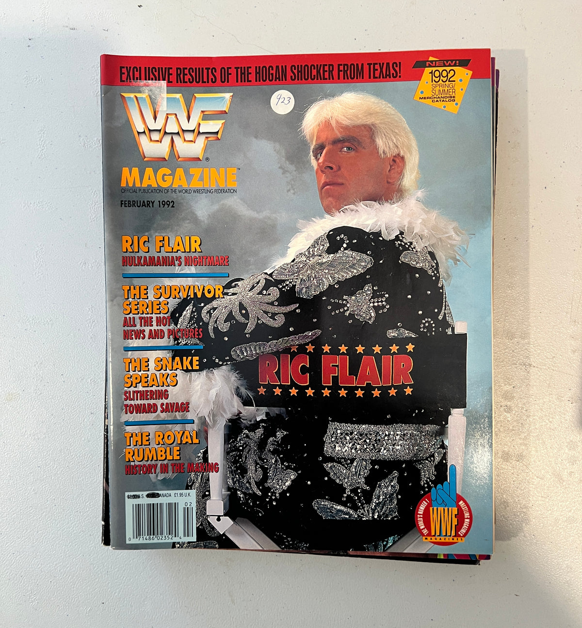 Ric Flair WWF WWE Magazine 1990s Retro Wrestling Merchandise Collectable 2