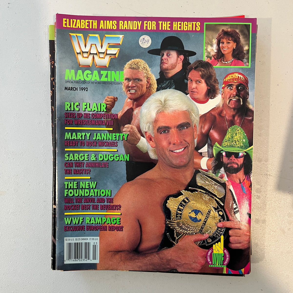 Ric Flair WWF WWE Magazine 1990s Retro Wrestling Merchandise Collectable 2