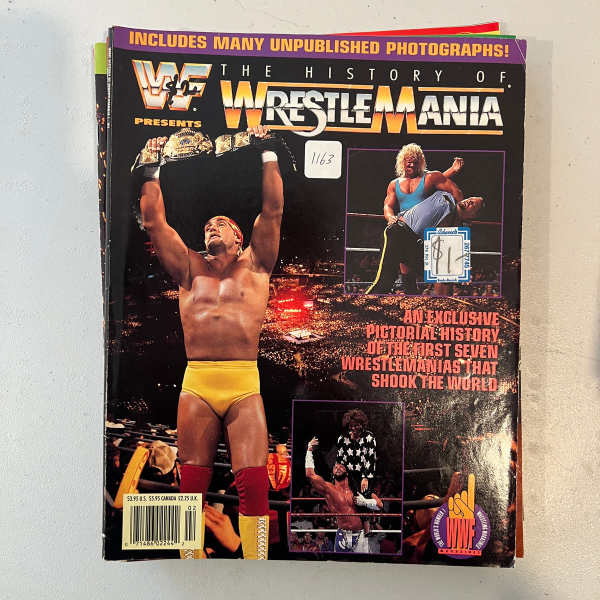 History of Wrestlemania WWF WWE Magazine 1990s Retro Wrestling Merchandise Collectable 2