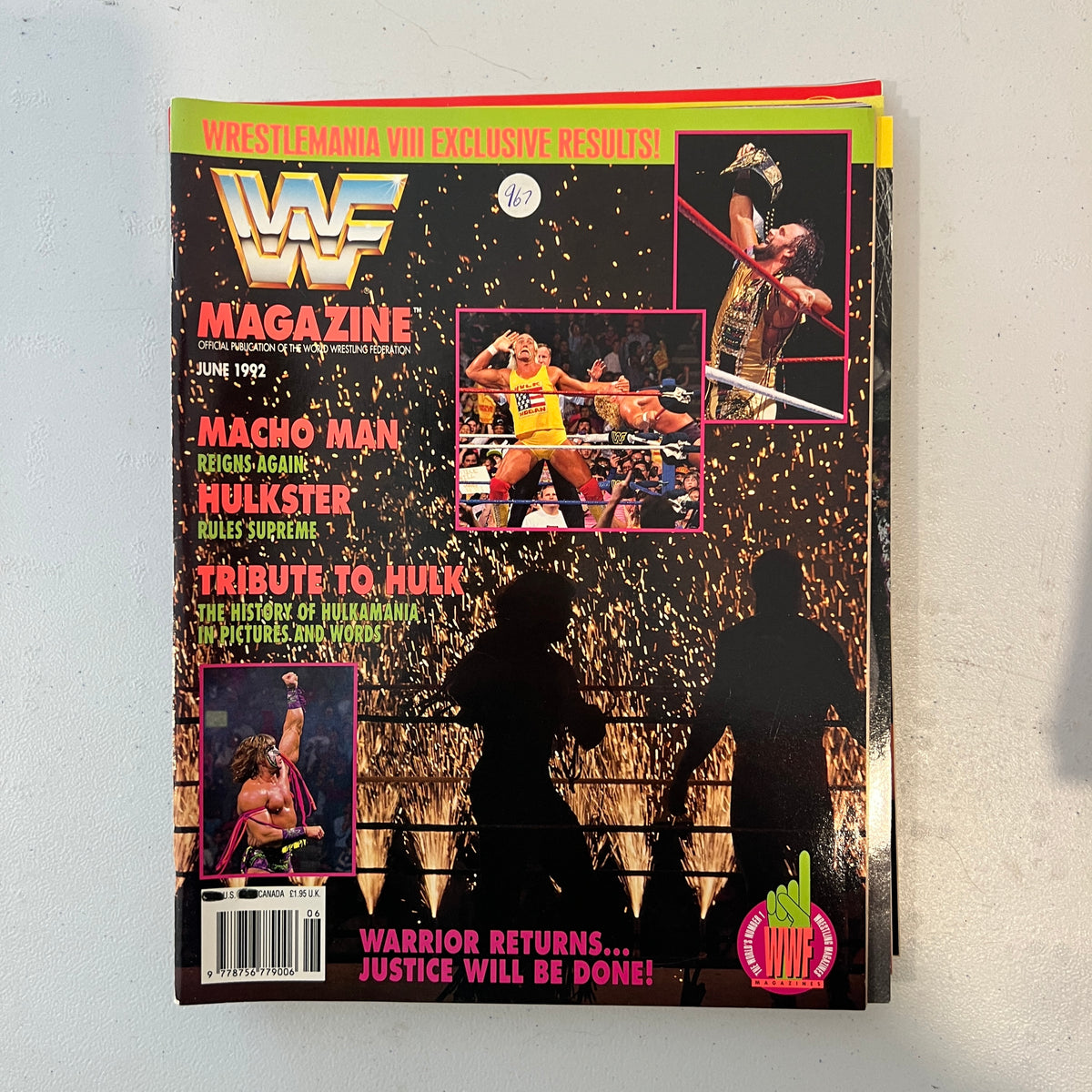 Ring WWF WWE Magazine 1990s Retro Wrestling Merchandise Collectable 2