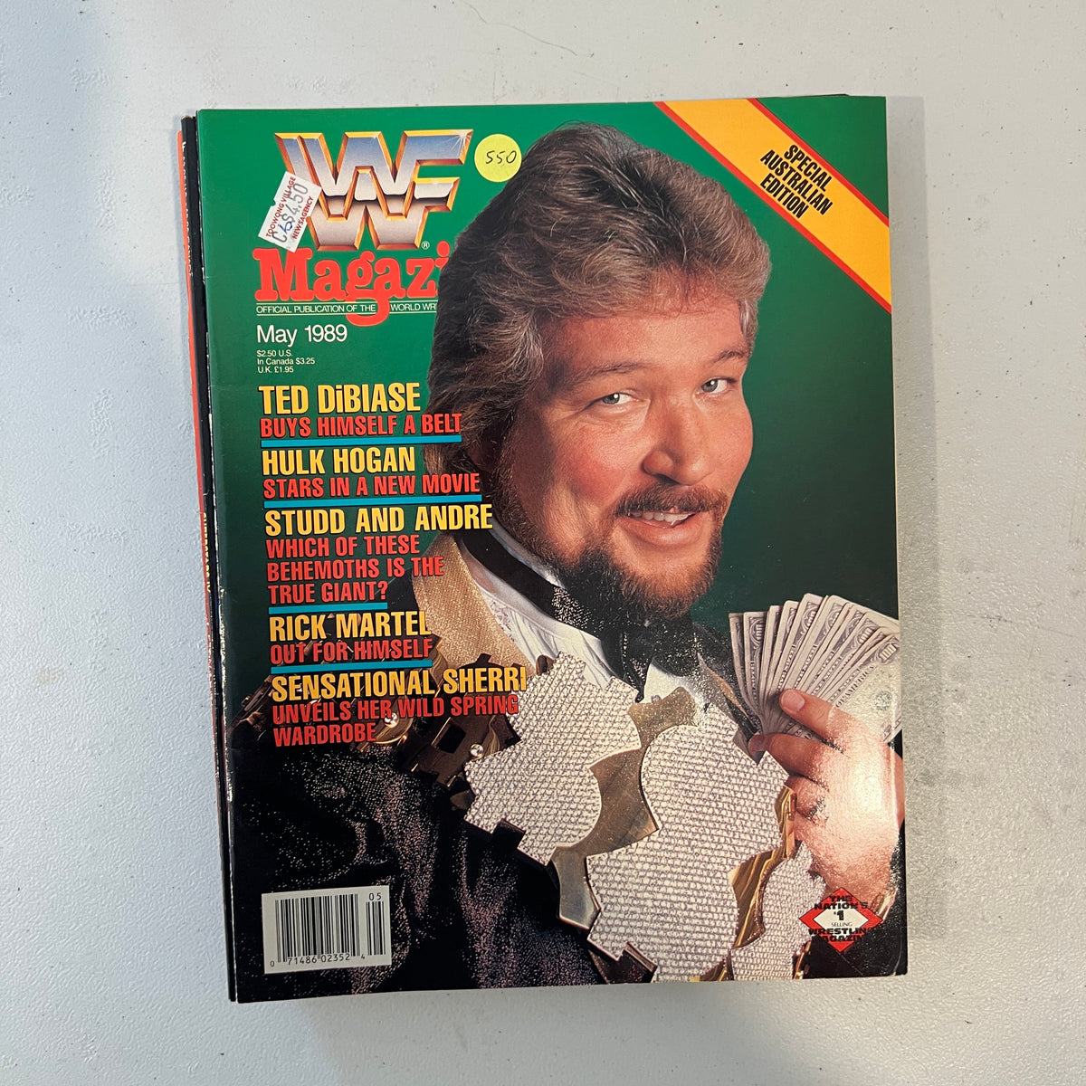 Ted Dibiase WWF WWE Magazine 1990s Retro Wrestling Merchandise Collectable 2